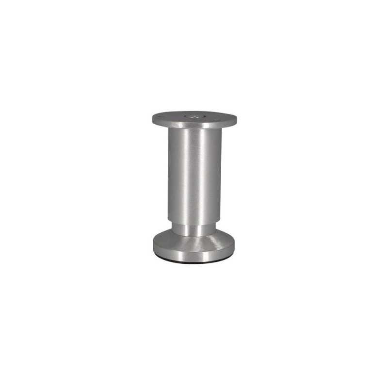  Pied de meuble cylindrique réglable en aluminium brossé gris  - Sanifer Tamatave