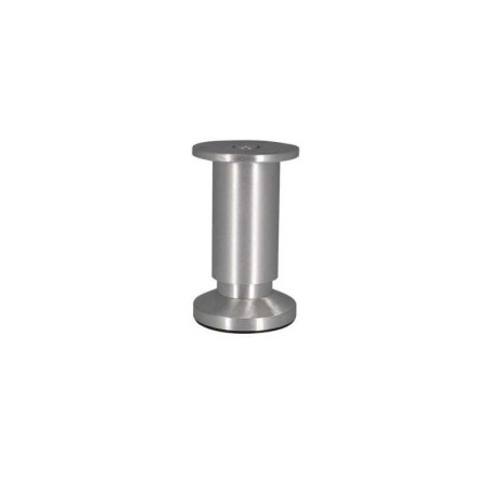  Pied de meuble cylindrique réglable en aluminium brossé gris  - Sanifer Tamatave