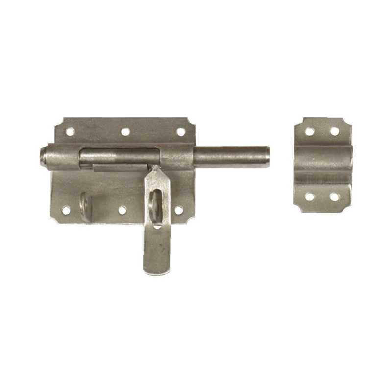 Verrou verrou de box à cadenas d.14 mm afbat acier inox brossé  - Sanifer Tamatave
