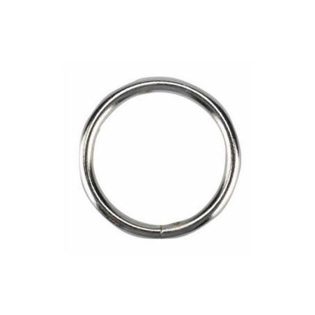  Lot de 10 anneaux pour tringle à rideau chic 20 mm acier chromé  - Sanifer Tamatave