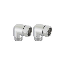  Lot de 2 raccords equette male femelle 15x21 écrou chrome  - Sanifer Tamatave