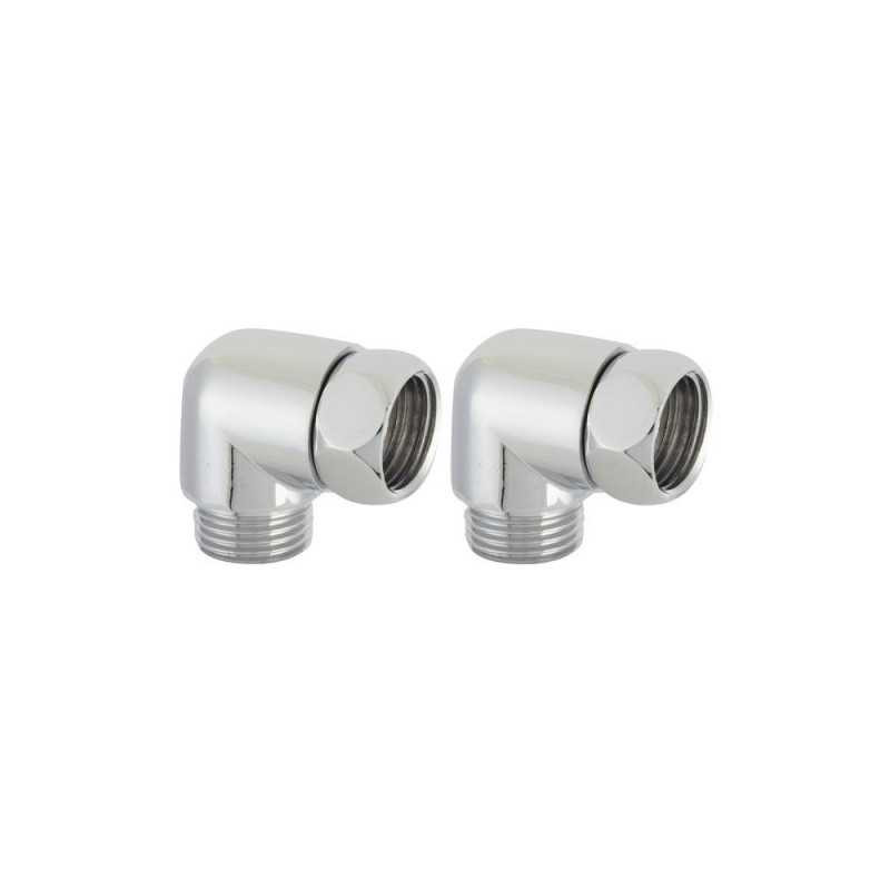  Lot de 2 raccords equette male femelle 15x21 écrou chrome  - Sanifer Tamatave