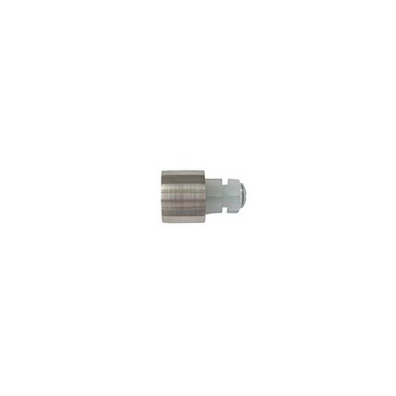  Lot de 2 embouts de tringle grise - argent clair pour tringle à rideau diamètre 20 mm  - Sanifer Tamatave