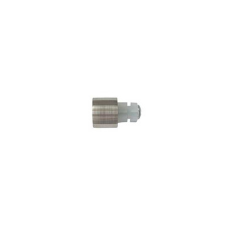  Lot de 2 embouts de tringle grise - argent clair pour tringle à rideau diamètre 20 mm  - Sanifer Tamatave