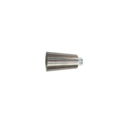  Lot de 2 embouts de tringle grise - argent clair pour tringle à rideau diamètre 20 mm  - Sanifer Tamatave