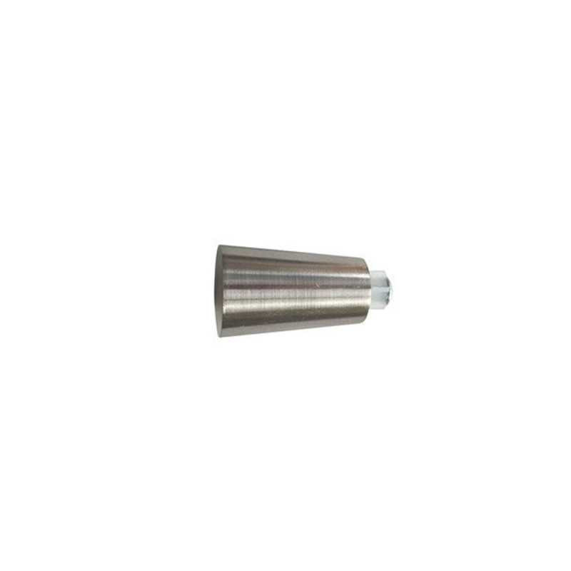  Lot de 2 embouts de tringle grise - argent clair pour tringle à rideau diamètre 20 mm  - Sanifer Tamatave