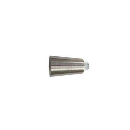  Lot de 2 embouts de tringle grise - argent clair pour tringle à rideau diamètre 20 mm  - Sanifer Tamatave