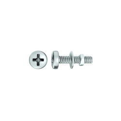  Lot de 25 boulons tête cylindrique acier zingué l.30 x diamètre 3 mm  Standers  - Sanifer Tamatave