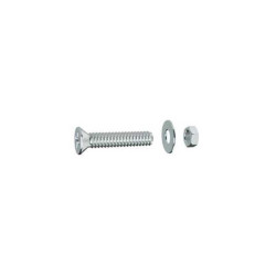  Lot de 12 boulons tête cylindrique acier zingué l.15 x diamètre 6 mm  Standers  - Sanifer Tamatave