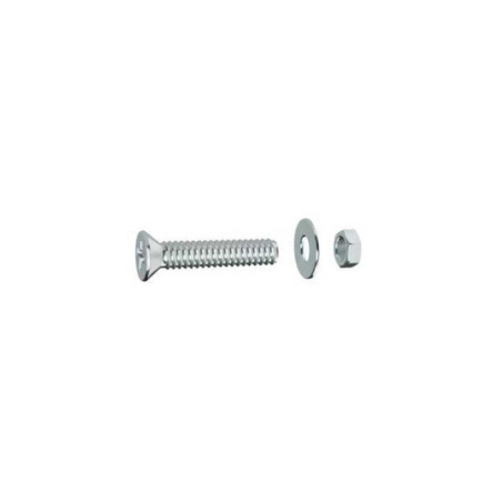  Lot de 12 boulons tête cylindrique acier zingué l.15 x diamètre 6 mm  Standers  - Sanifer Tamatave