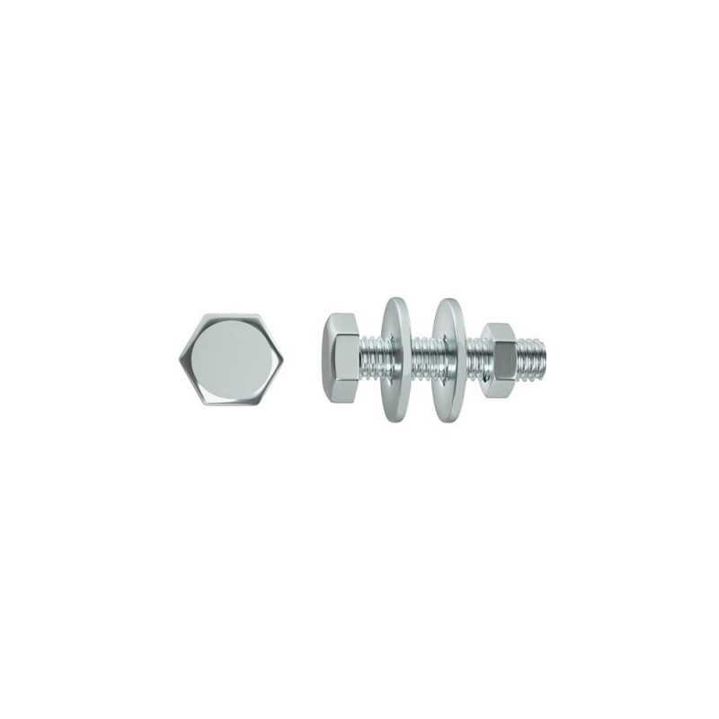  Lot de 6 boulons tête 6 pans acier zingué l.50 x diamètre 6 mm  Standers  - Sanifer Tamatave