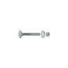  Lot de 2boulons tête ronde et cou carré acier zingué l.60 x diamètre 8 mm  Standers  - Sanifer Tamatave