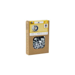  Lot de 50 écrous 6 pans acier diamètre 8 mm  Standers  - Sanifer Tamatave