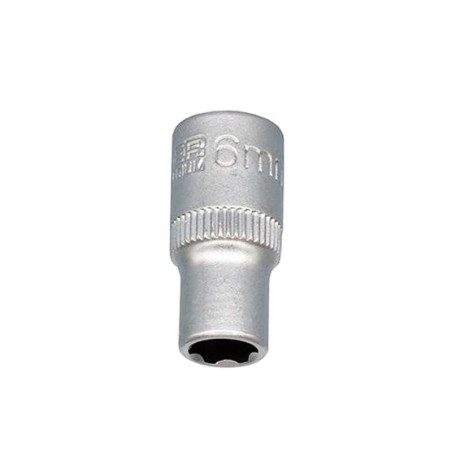  Douille 6 pans 1-4 en chrome vanadium diamètre  6 mm Dexter  - Sanifer Tamatave