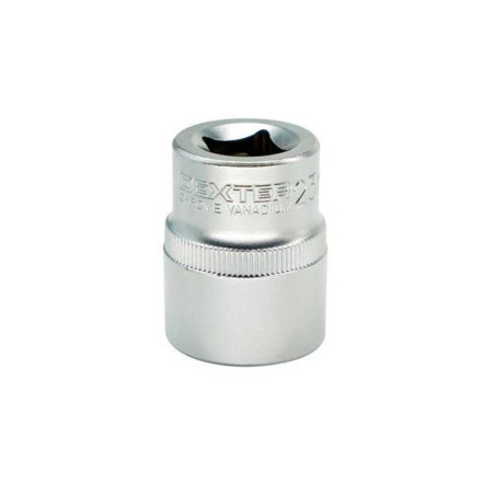  Douille 6 pans 1-2 en chrome vanadium diamètre  23 mm Dexter  - Sanifer Tamatave