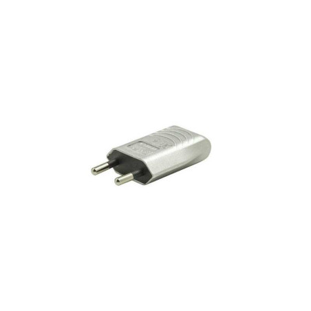  Fiche électrique mâle 2 pôles connexion en haut 6 a gris  - Sanifer Tamatave