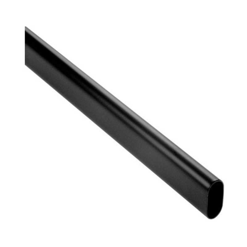  Barre de penderie ovale noir 1m 30x15  - Sanifer Tamatave