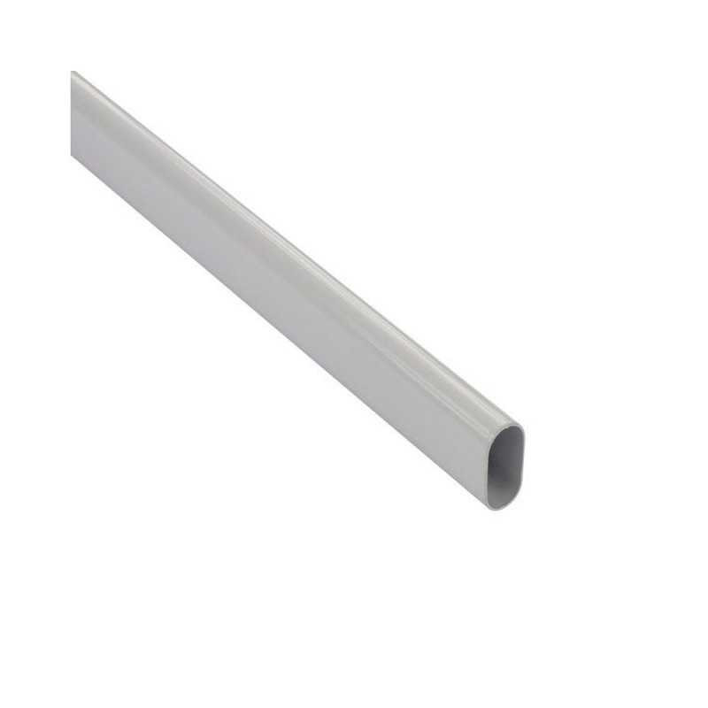  Barre de penderie 1m 30x15 ovale blanche  - Sanifer Tamatave