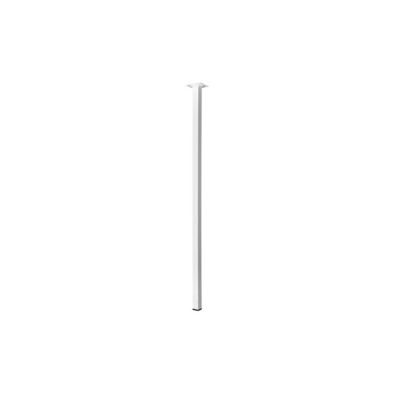  Pied de table carré fixe acier époxy blanc 80 cm HETTICH - Sanifer Tamatave