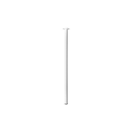  Pied de table carré fixe acier époxy blanc 80 cm HETTICH - Sanifer Tamatave