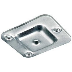 Plaque de montage acier à visser x h 67 mm x l 58 mm  - Sanifer Tamatave