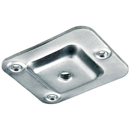 Plaque de montage acier à visser x h 67 mm x l 58 mm  - Sanifer Tamatave