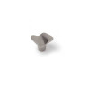  Lot de 4 boutons de meuble vague zamak brossé h 26 x l 32 x p 31 mm  - Sanifer Tamatave