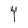  Support de poteau forme u galvanisé gah alberts 71x100x200x60 mm  - Sanifer Tamatave