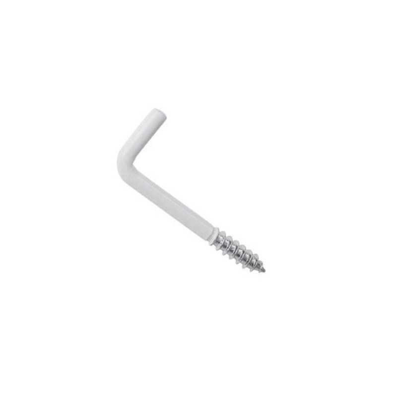  Lot de 20 gonds à visser acier epoxy blanc diamètre 2.5 x l.25 mm  Standers  - Sanifer Tamatave