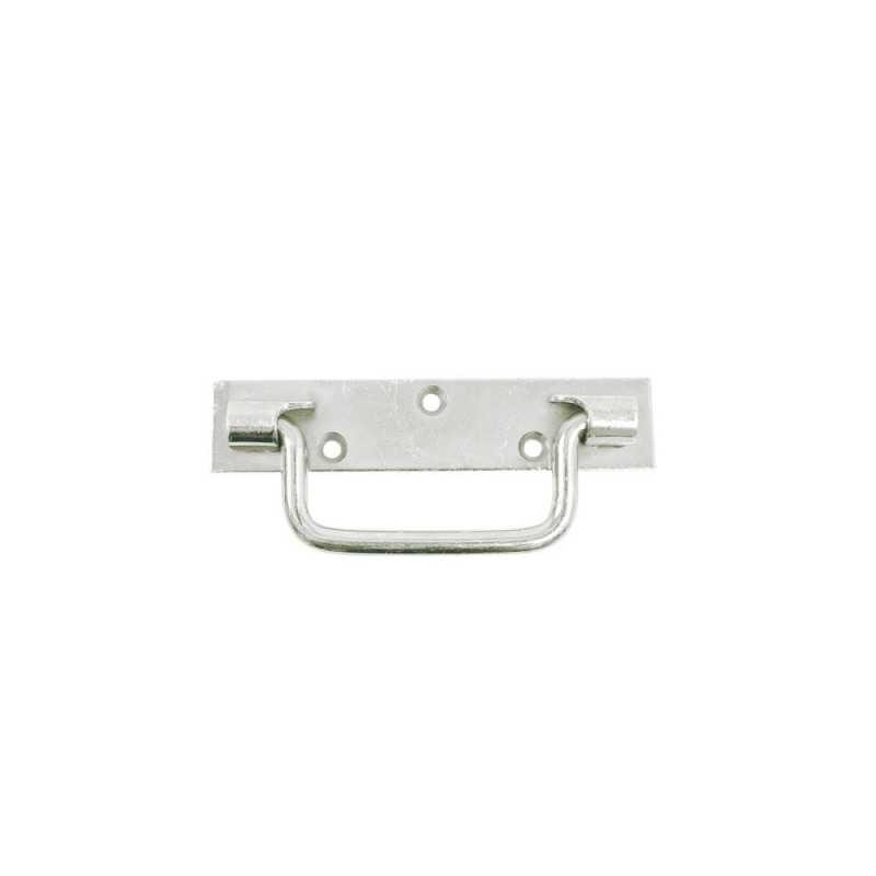  Poignée sur platine acier zingué h 25 x l 160 x p 10 mm  - Sanifer Tamatave