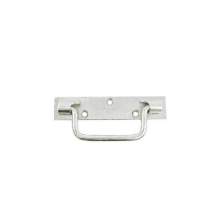  Poignée sur platine acier zingué h 25 x l 160 x p 10 mm  - Sanifer Tamatave