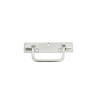  Poignée sur platine acier zingué h 25 x l 160 x p 10 mm  - Sanifer Tamatave