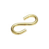 Lot de 4 esses égales ouvertes acier laitonné l.30 x l.15.5 x ep.3 mm Standers  - Sanifer Tamatave