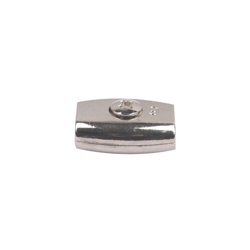  Lot de 2 serre-cordes zamak zingué diamètre 6 x l.34 x l.25 mm Standers  - Sanifer Tamatave