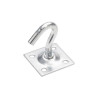  Crochet fixe et platine acier zingué diamètre 8 x l.45 x l.45 mm Standers  - Sanifer Tamatave
