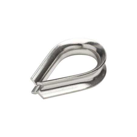  Lot de 2 cosses coeur inox diamètre 6 x l 23 5 x l 7 mm STANDERS - Sanifer Tamatave