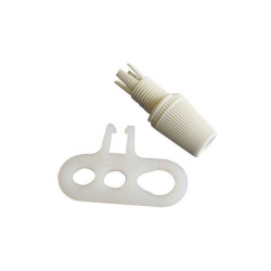  Chape de suspension tibelec plastique blanc  - Sanifer Tamatave