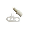  Chape de suspension tibelec plastique blanc  - Sanifer Tamatave
