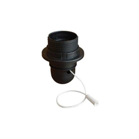  Douille 1-2 fil et baguette E27 en plastique noir 60 w TIBELEC - Sanifer Tamatave