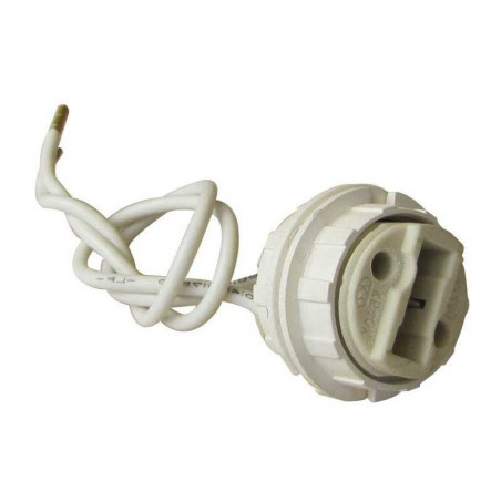  Douille filetée et bagues pour halogène g9 tibelec plastique blanc 100 w  - Sanifer Tamatave