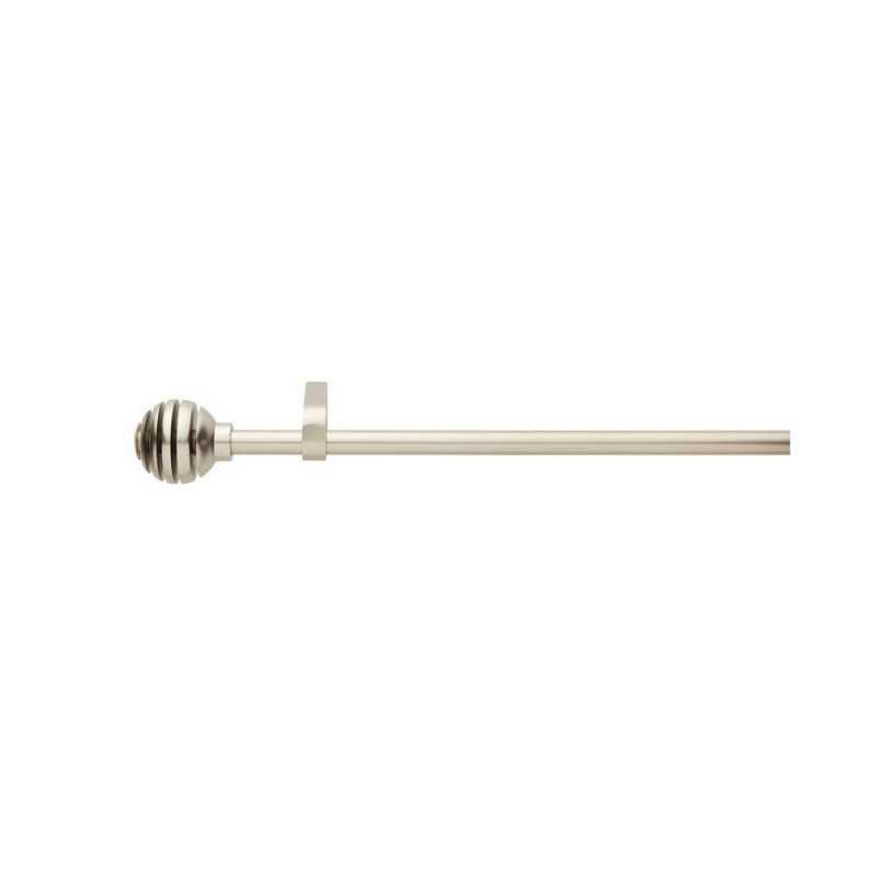 Kit de tringle à rideau Comete boule Diam.16/19 mm Acier mat 120 à 210 cm  - Sanifer Tamatave