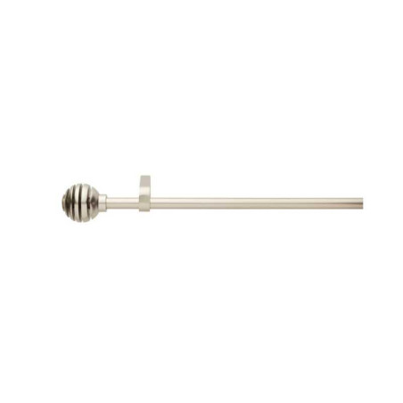 Kit de tringle à rideau Comete boule Diam.16/19 mm Acier mat 120 à 210 cm  - Sanifer Tamatave