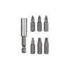  Lot de 6 embouts de vissage 25 mm pz1-ph1-sl5-sl7+ porte-embout  - Sanifer Tamatave