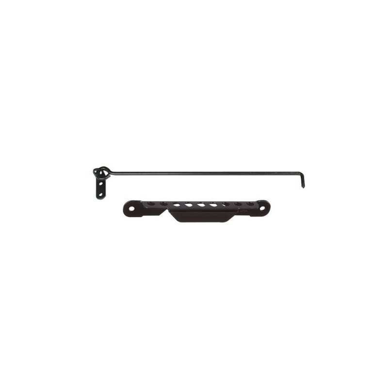 Crochet sur platine et crémaillère acier prépeint h 70 x l 350 x p 20 mm  - Sanifer Tamatave