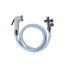 Kit hygiène WC douchette abs + flexible nylon + raccord 3 voies 12 x 17-15 x 21 mm  - Sanifer Tamatave