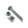  Kit barre de penderie extensible et supports diamètre  30 x 15 mm ovale chromé 0 9 m  - Sanifer Tamatave