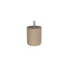  Pied de meuble cylindrique fixe hê tre brut blanc - beige - naturels 8 cm  - Sanifer Tamatave