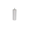  Pied lit - sommier cylindrique fixe hê tre laqué blanc  - Sanifer Tamatave