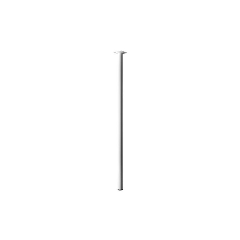  Pied de table cylindrique fixe acier époxy blanc 80 cm  - Sanifer Tamatave