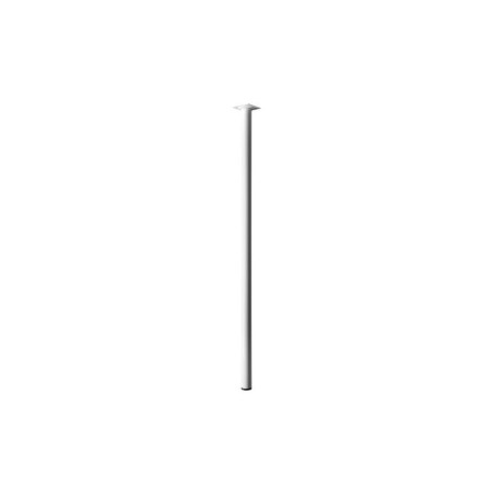  Pied de table cylindrique fixe acier époxy blanc 80 cm  - Sanifer Tamatave